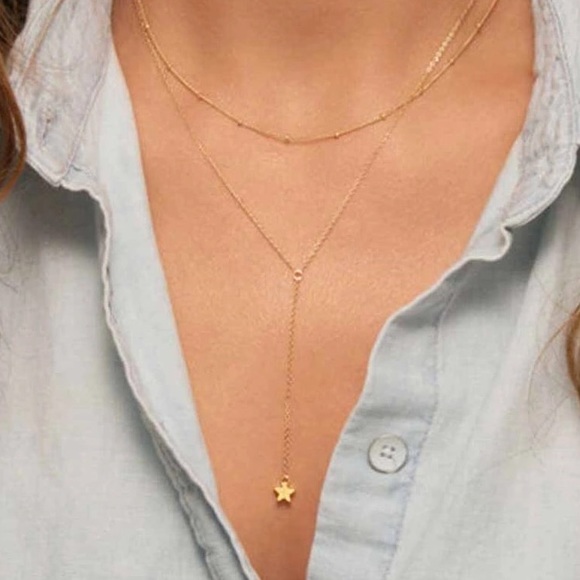 Sale Last 1! New Gold Layered Star Necklace - Picture 2 of 4